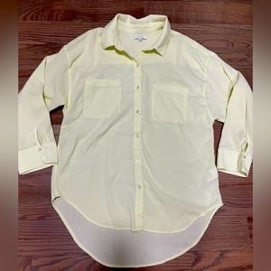 Z Supply Lightweight Neon Yellow Swim Coverup Shirt